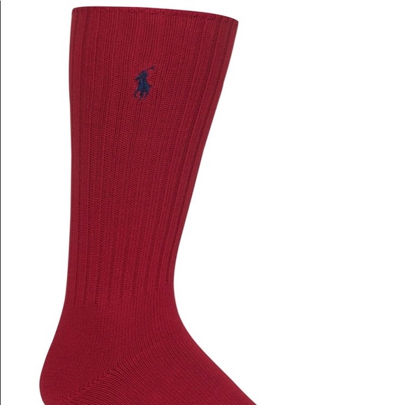 Polo Ralph Lauren Other - 🧦NEW Men's Red Polo Ralph Lauren Crew Socks🧦